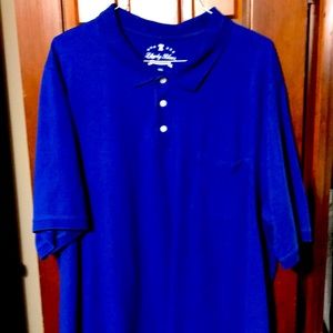 Royal blue 3XL tall short sleeve polo shirt